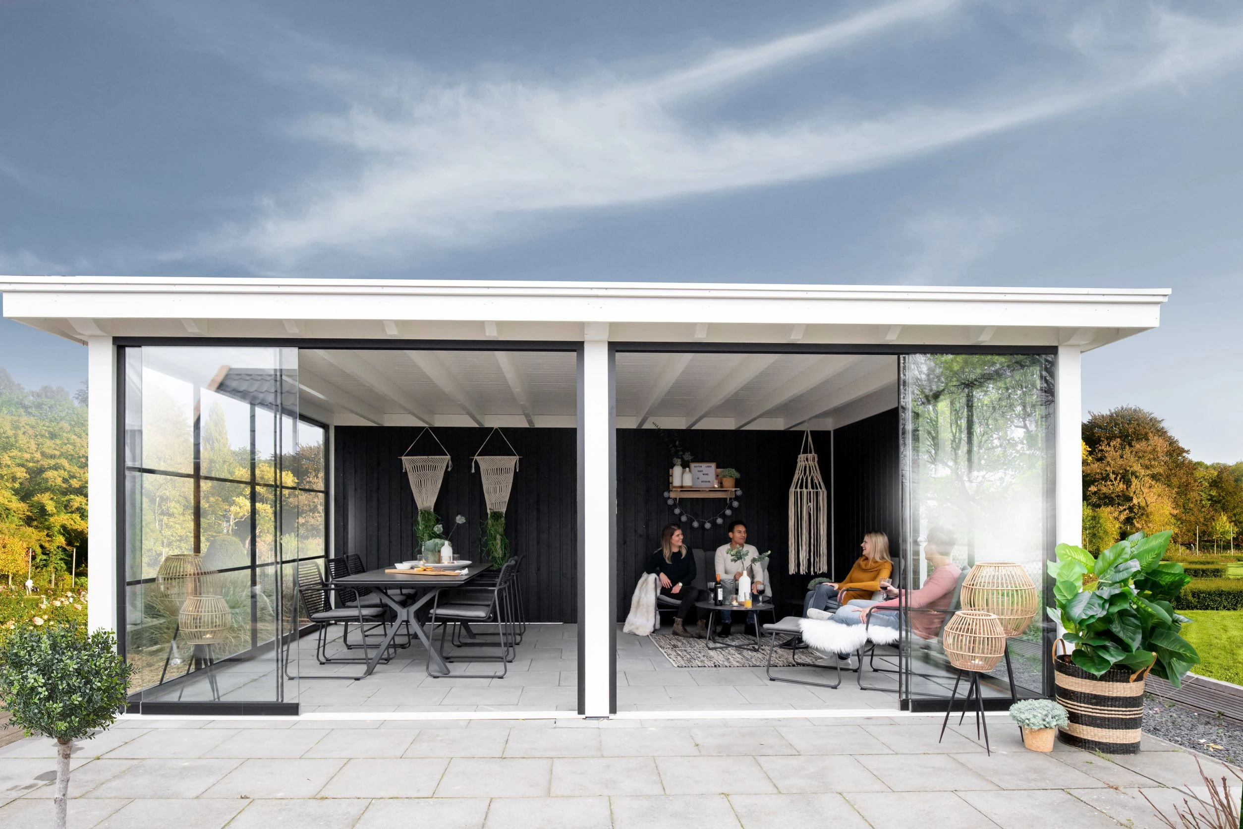 Hillhout Douglas Buitenverblijf Plat Dak Excellent 310 x 400 cm - Afbeelding 3